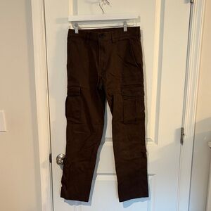 Men's Dark Brown Cargo Pants